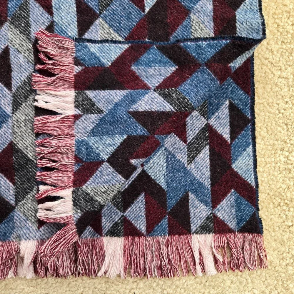 J. Crew Wool Scarf Geometric Thick